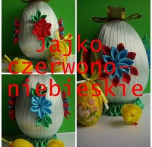 Diy by Ana: Jajko czerwono-niebieskie